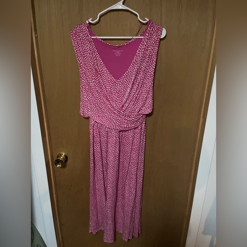 Charter Club Pink Polkadot Women's Dress